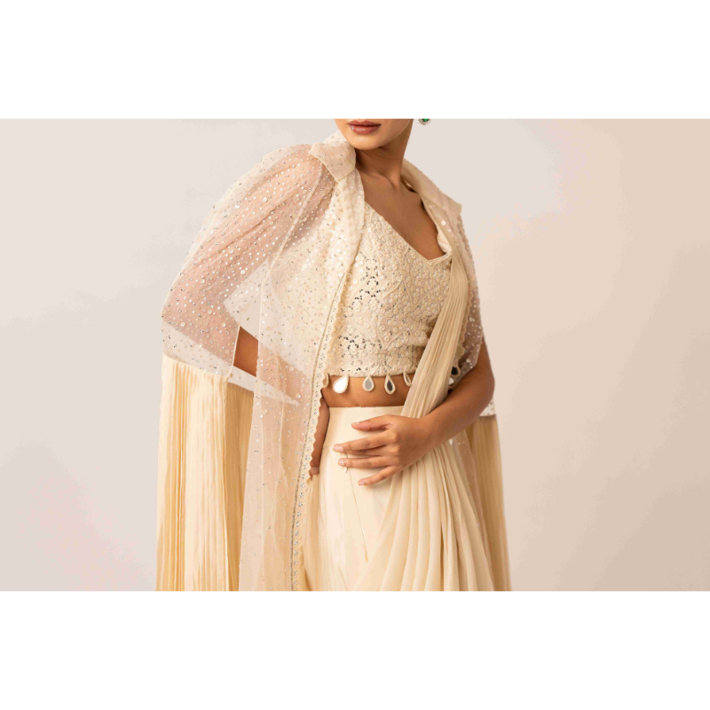 Drape Saree and Lucknow Work